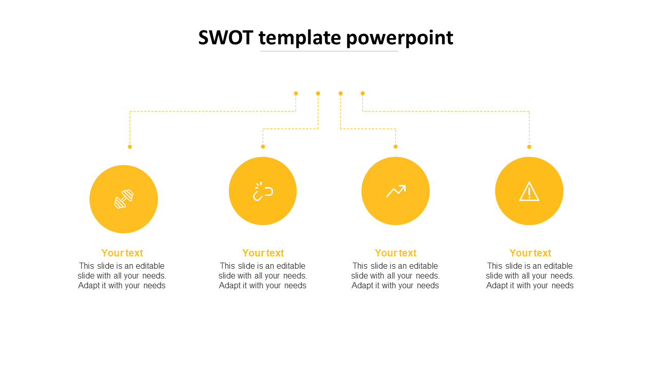 Use SWOT Template PowerPoint PPT For Presentation Slide