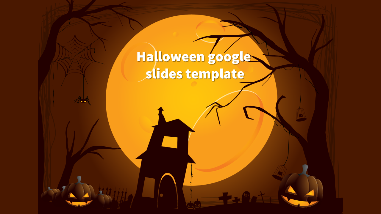 Attractive Halloween Google Slides Template Design