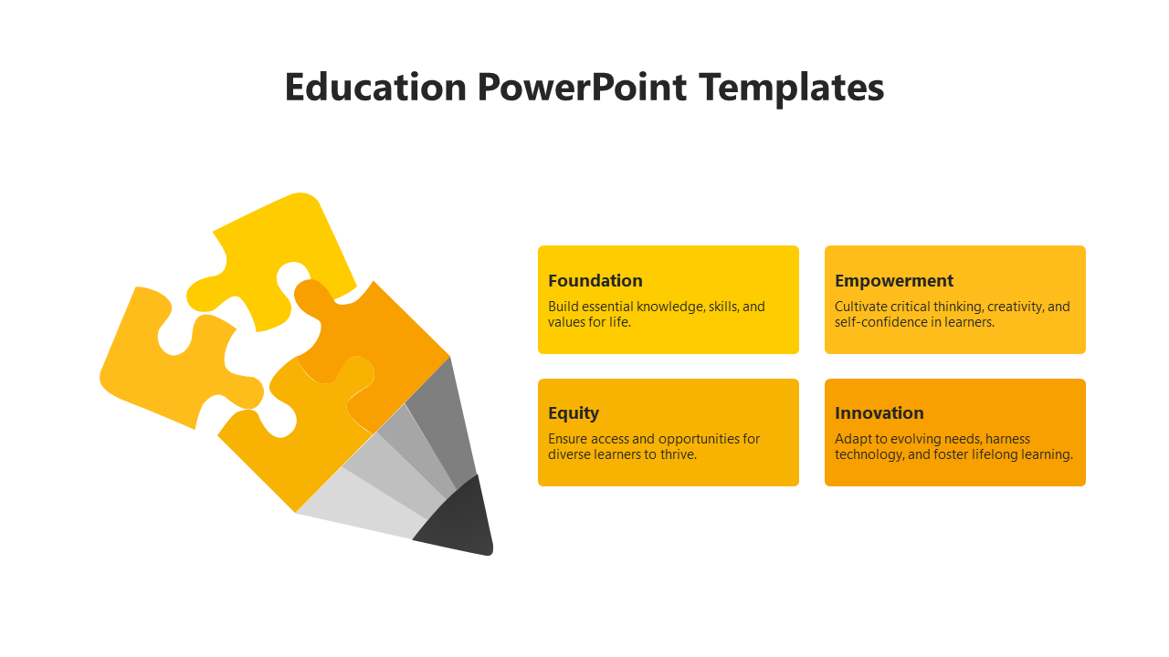 Free PPT Templates For Education-Yellow