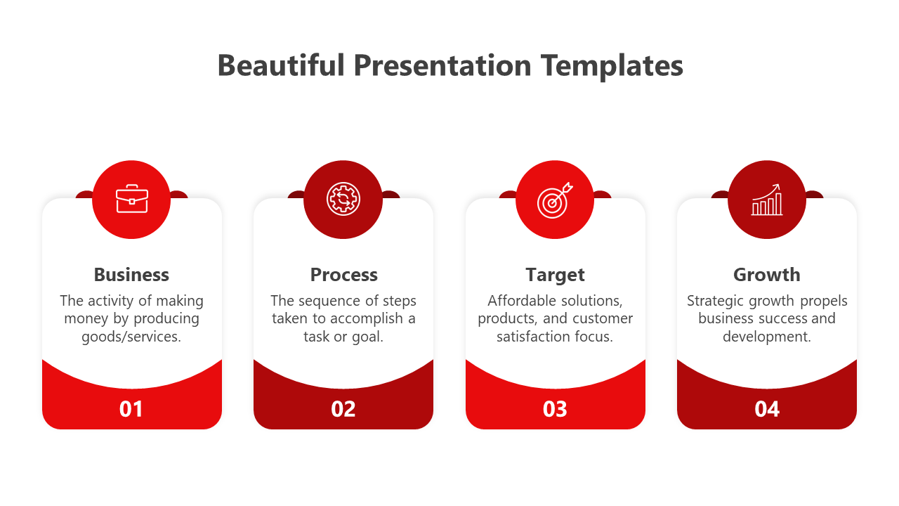Beautiful Presentation Templates Free-Red