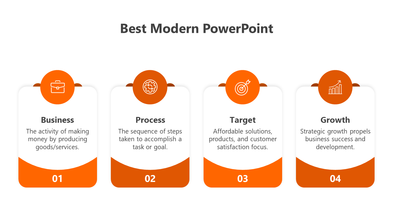 Best Free Modern PowerPoint Templates-Orange