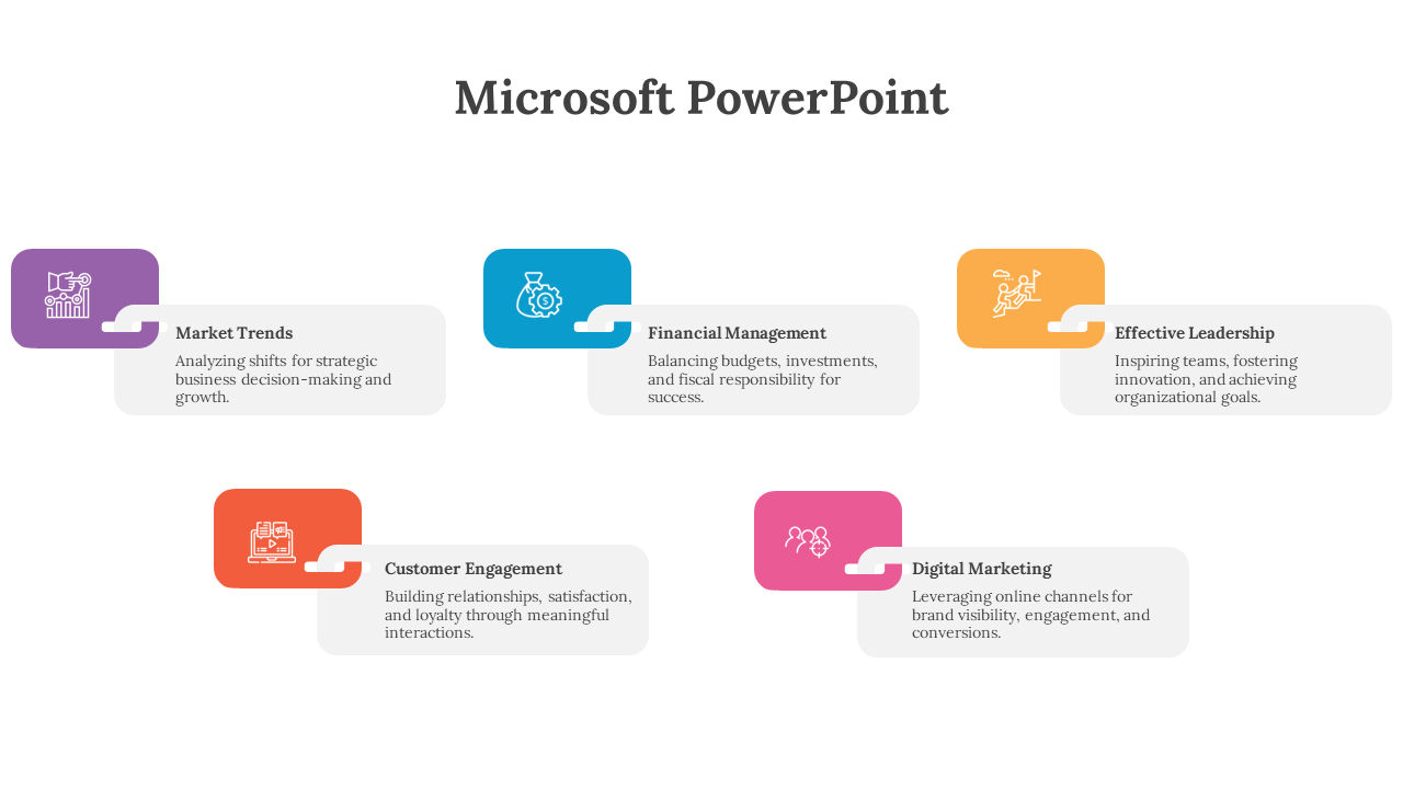 Microsoft PowerPoint Styles-Multicolor