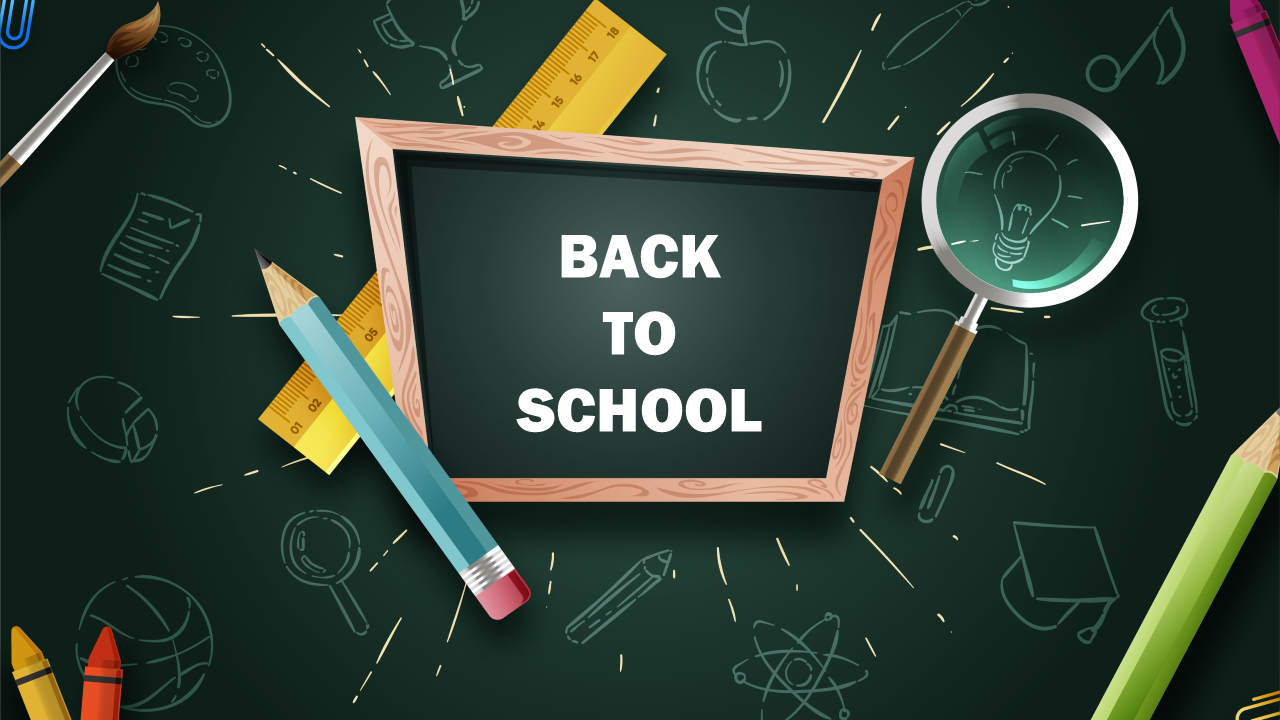 Back To School PowerPoint Template Design PPT With Back To School Powerpoint Template