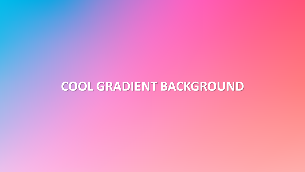 Captivating Cool Gradient Backgrounds Template PowerPoint