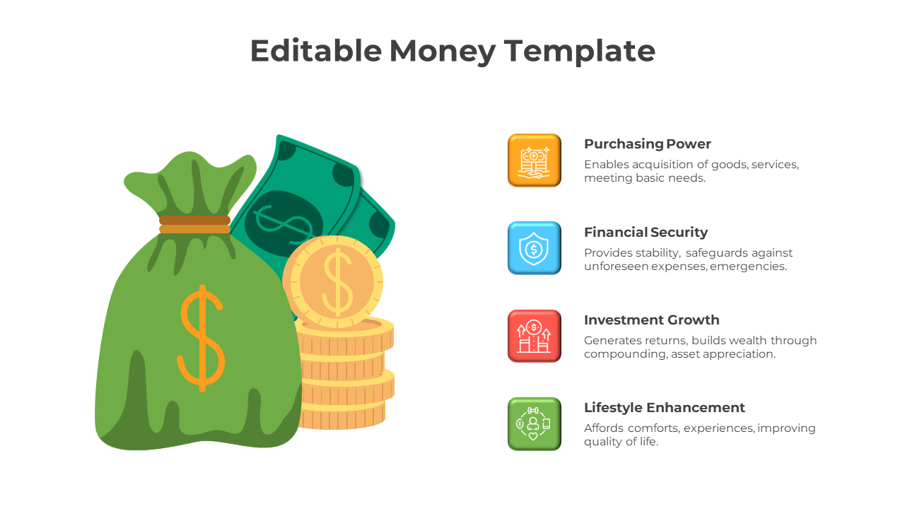 Editable Money PowerPoint Template And Google Slides
