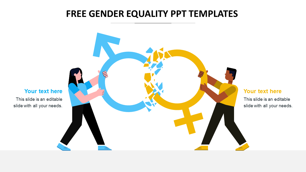 Amazing Free Gender Equality PPT Templates Design Slide