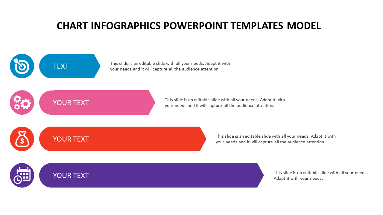 Simple Chart Infographics PowerPoint Templates Model