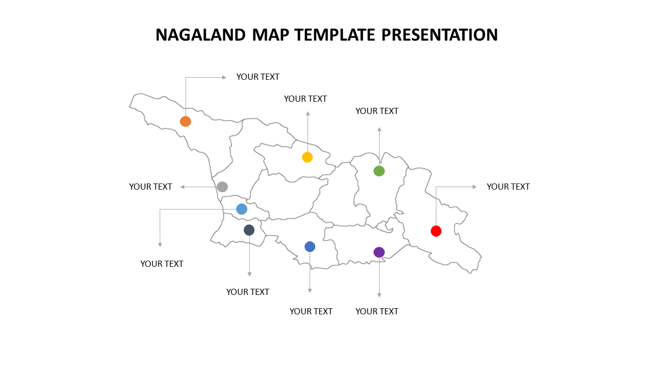 Nagaland Map Template Presentation PowerPoint Designs Slides