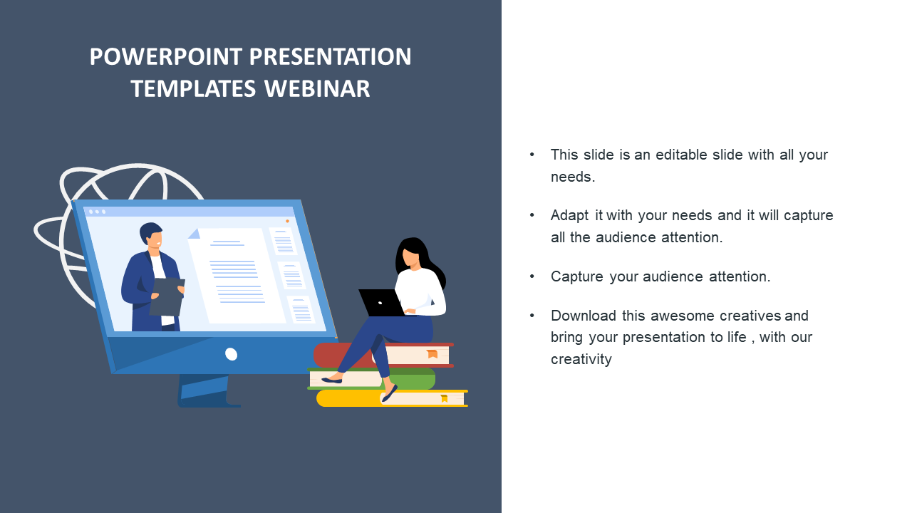 Webinar PowerPoint Presentation Templates With Single Node
