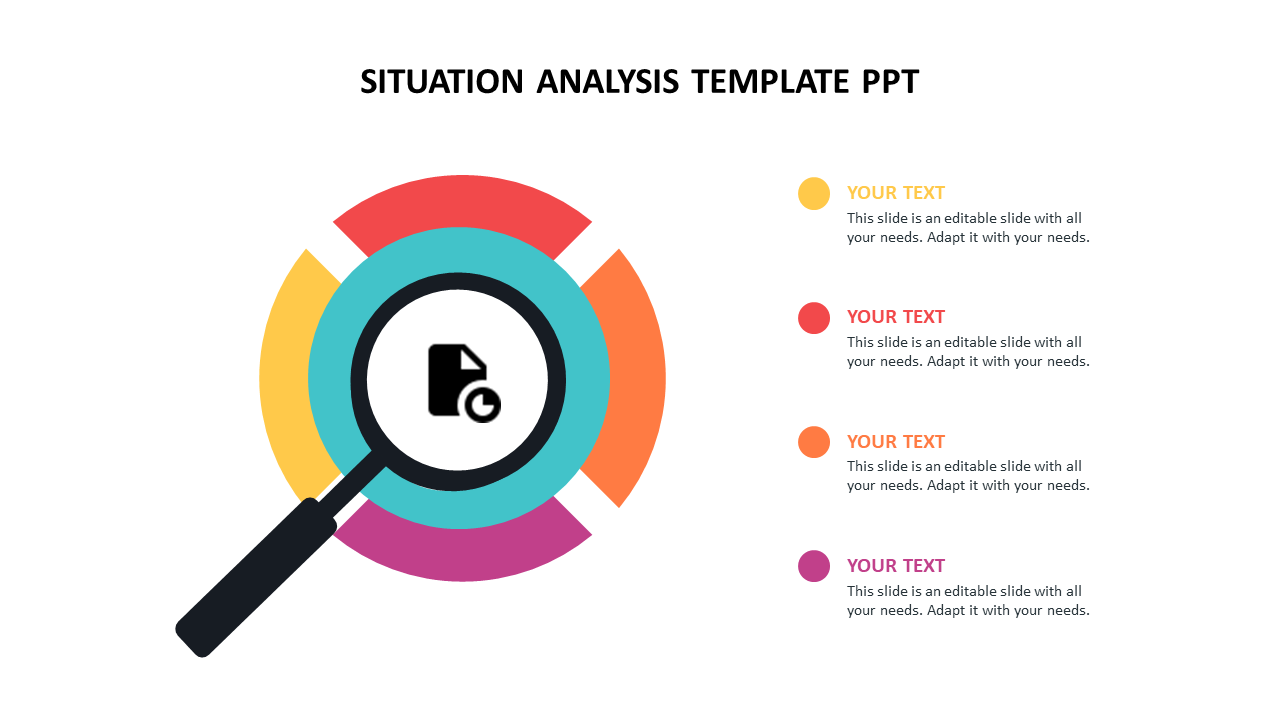 Situation Analysis Template PPT Search Model