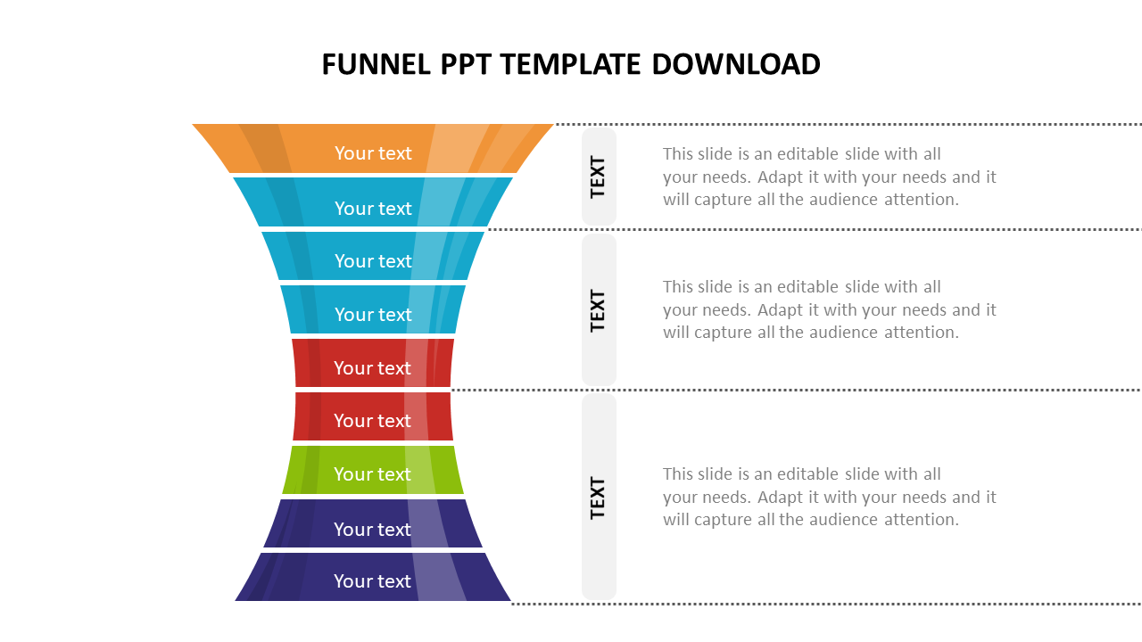 Funnel PPT Template Download Design