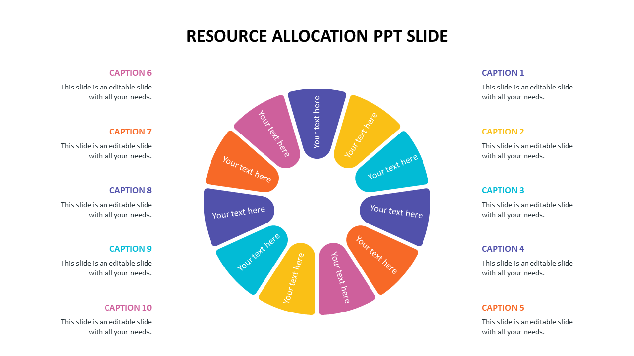 Editable Resource Allocation PPT Slide