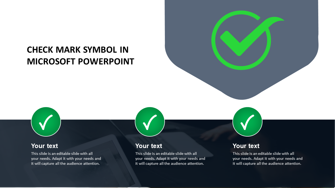 Awesome Checkmark Symbol In Microsoft PowerPoint Design