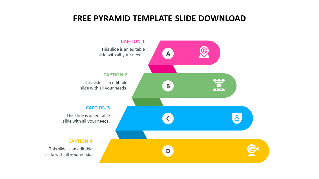 Creative Free Pyramid Template Slide Download 