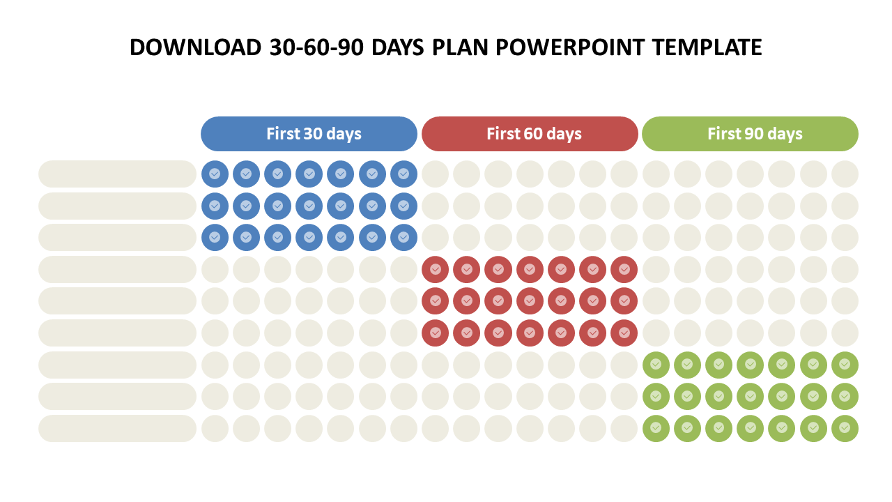 Download 30-60-90 Days Plan Powerpoint Template Design
