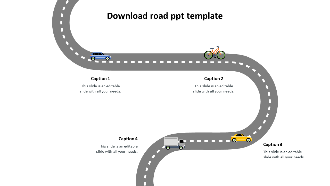 Download Road PPT Template Slide