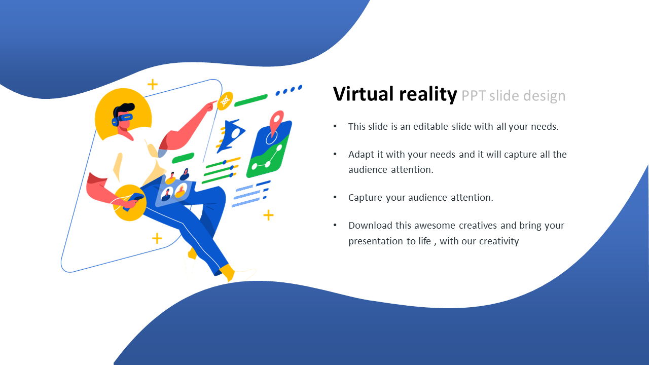 Virtual Reality PPT Slide Design For Customers