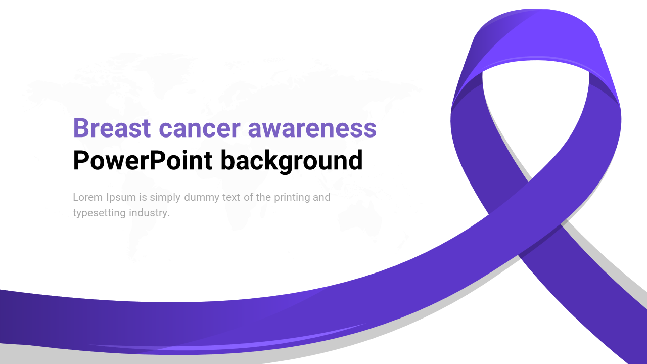 Beautiful Breast Cancer Awareness PowerPoint Background Inside Breast Cancer Powerpoint Template