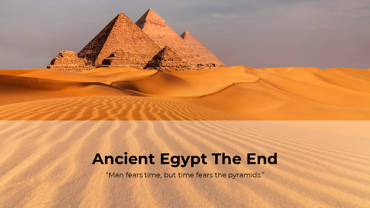 Ancient Egypt The End Background For PPT And Google Slides