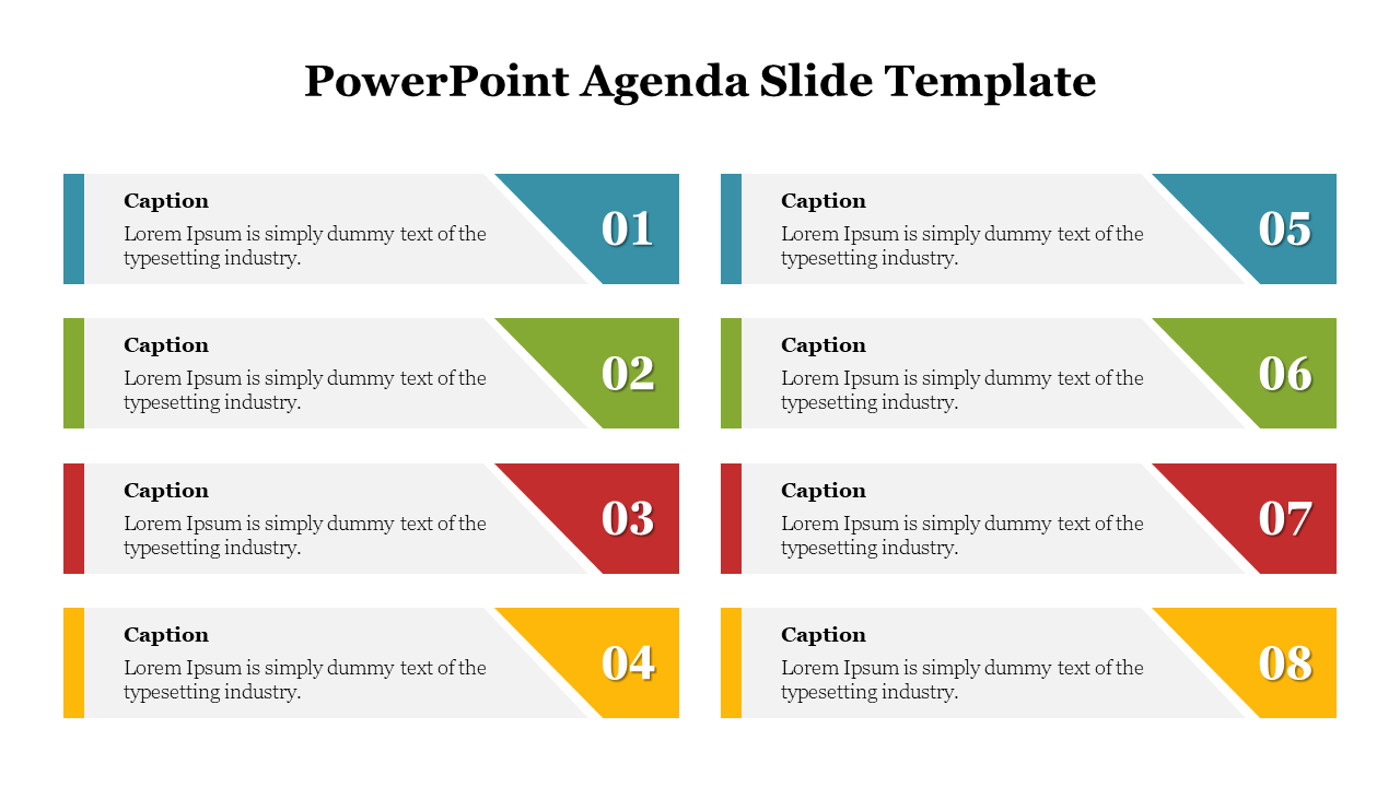PowerPoint Agenda Slide Template-8