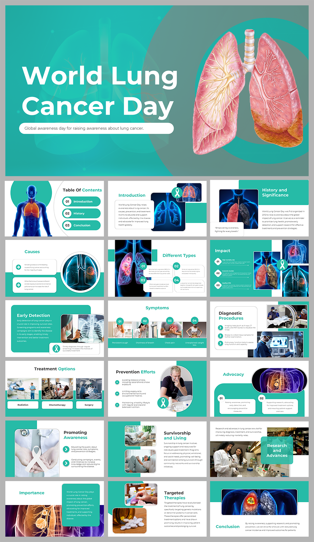 World Lung Cancer Day PPT And Google Slides Templates