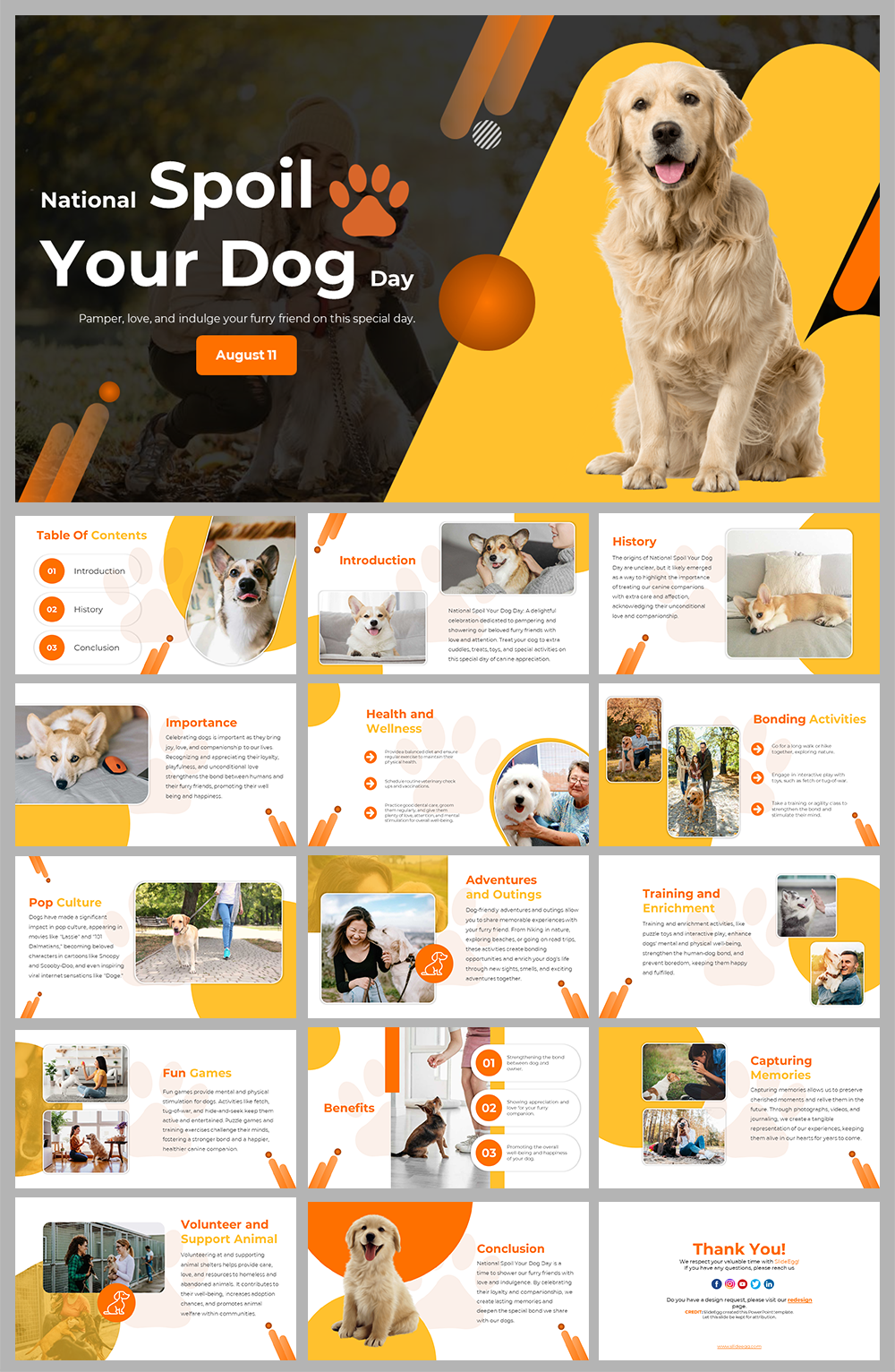 Slides　Spoil　National　Dog　Google　And　Your　PPT　Day　Themes