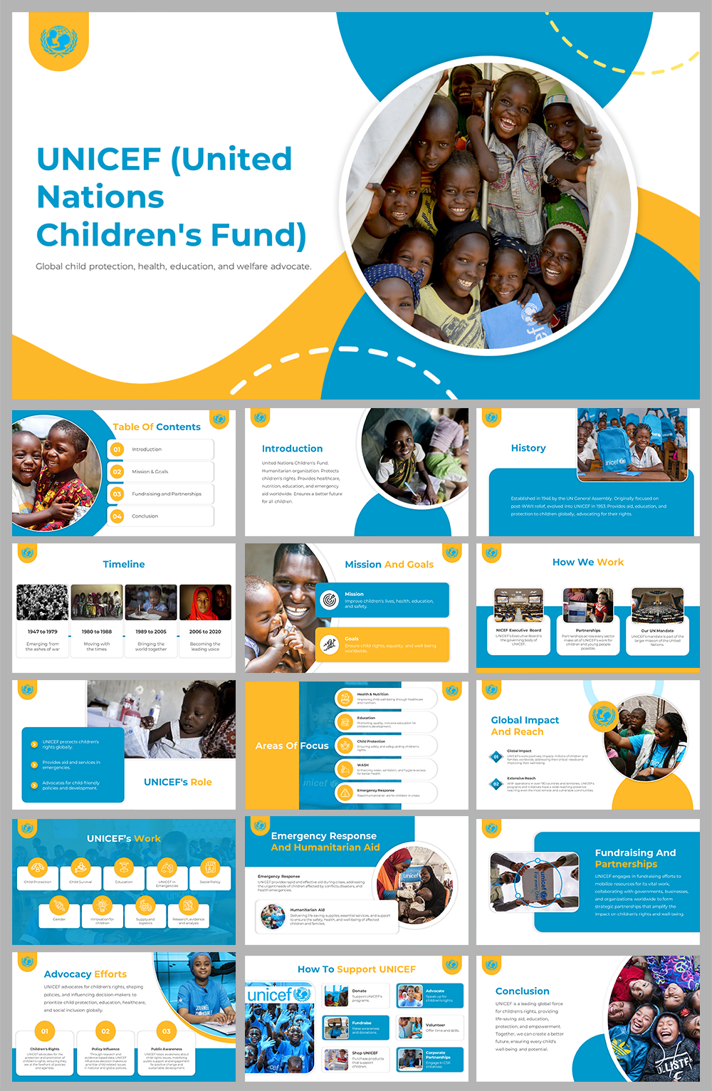 Unique United Nations Childrens Fund PPT And Google Slides
