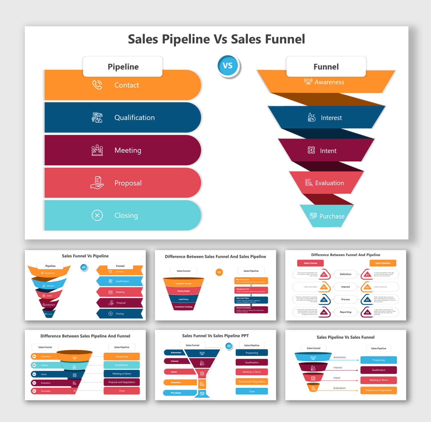 Get Sales Funnel Vs Sales Pipeline PPT And Google Slides