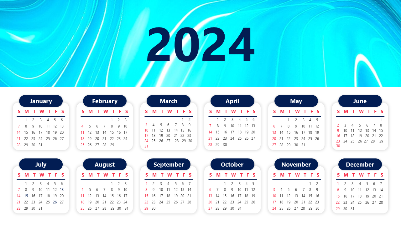 Printable 2024 Calendar Monthly Template