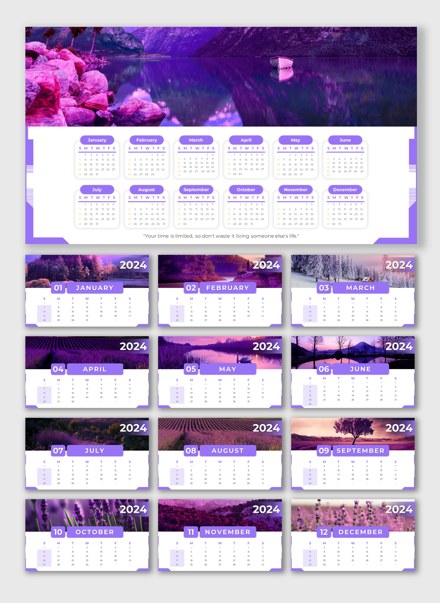 Discover 2024 Calendar Presentation And Google Slides Themes