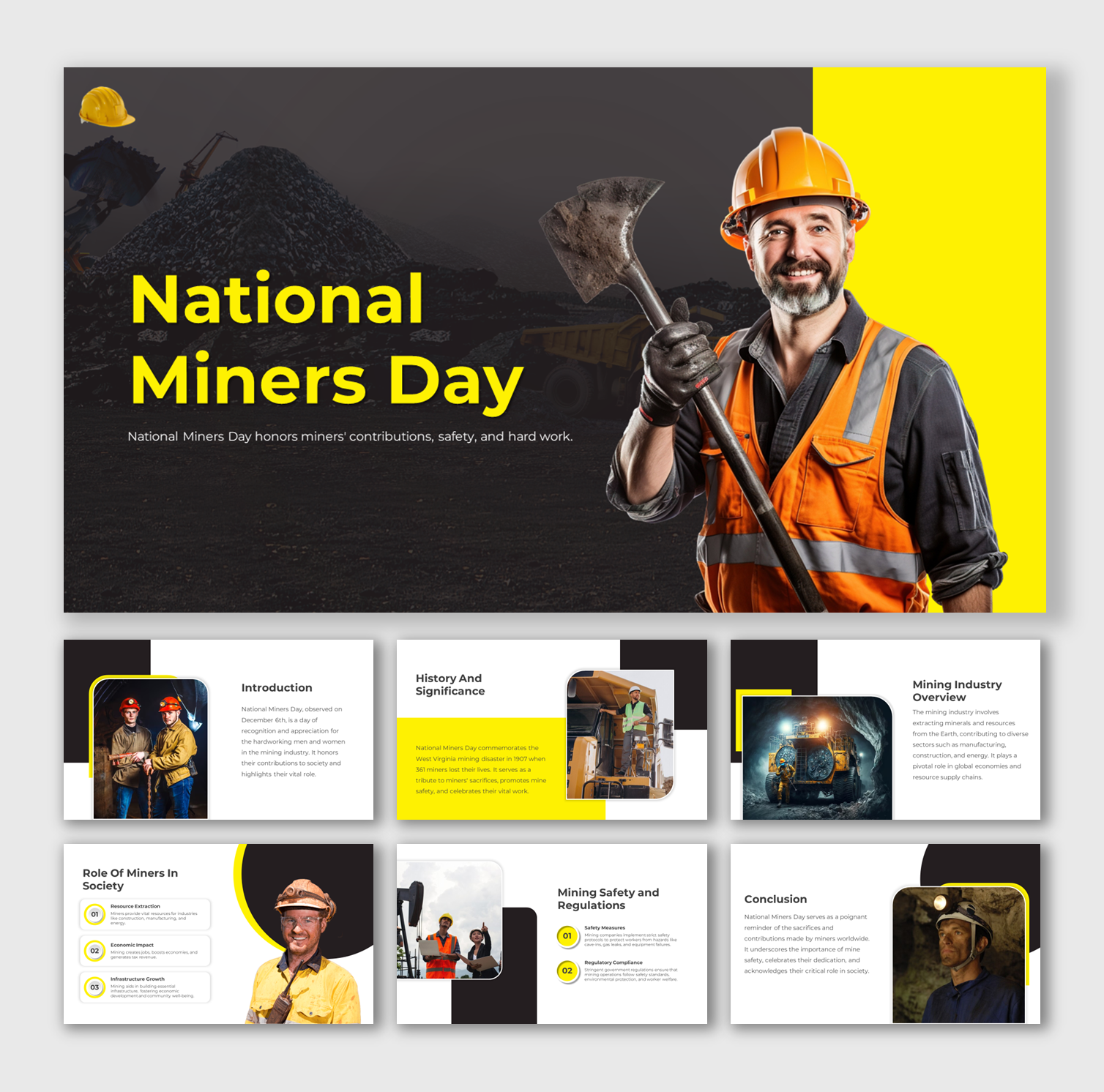 Explore National Miners Day PPT And Google Slides Templates