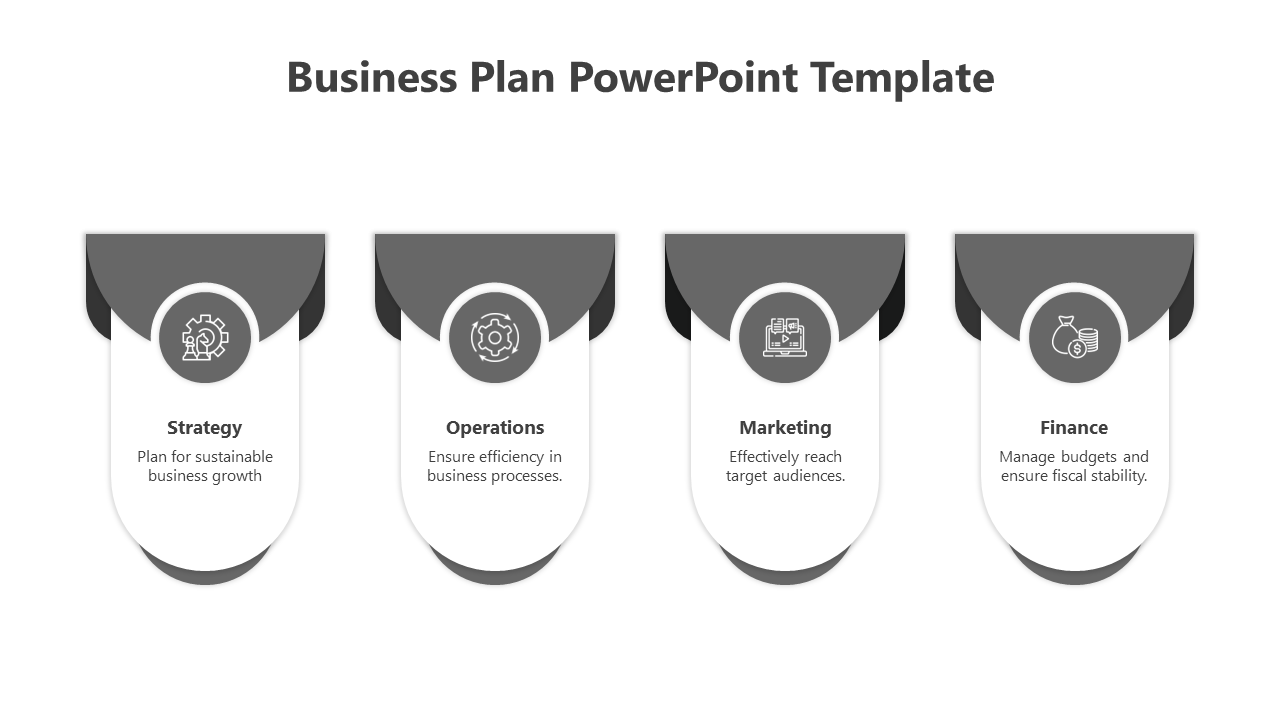 Awesome Gray Color Business Plan PPT And Google Slides
