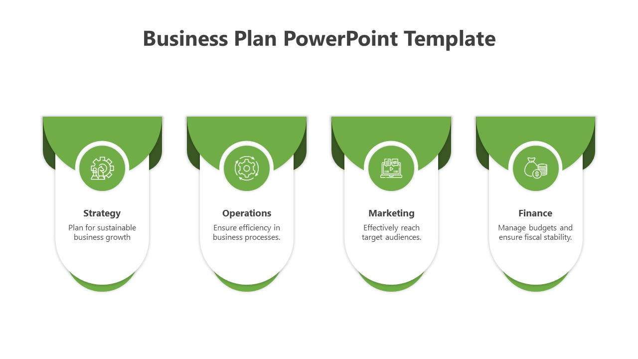 Creative Green Color Business Plan PPT And Google Slides