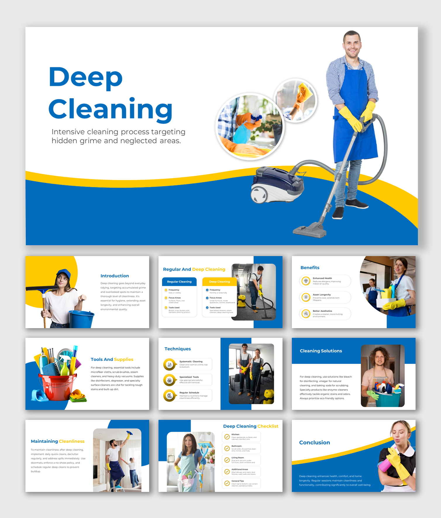 Download Deep Cleaning PowerPoint And Google Slides Themes