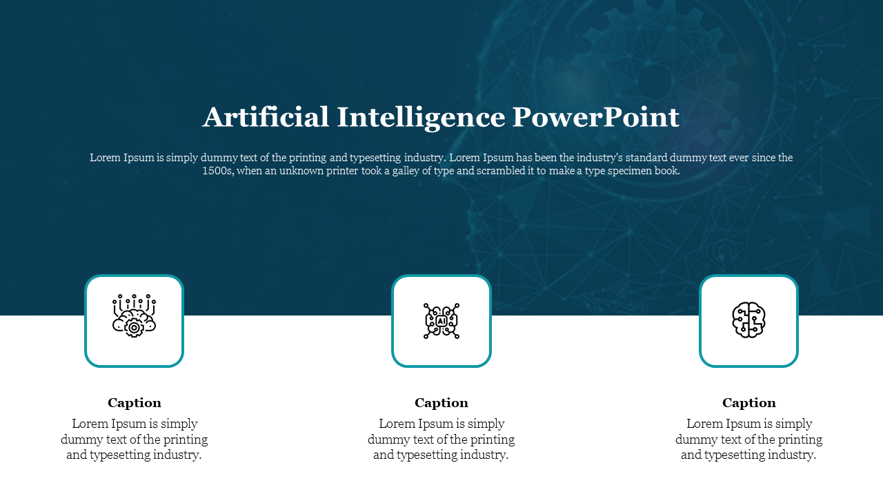 Editable Artificial Intelligence PowerPoint