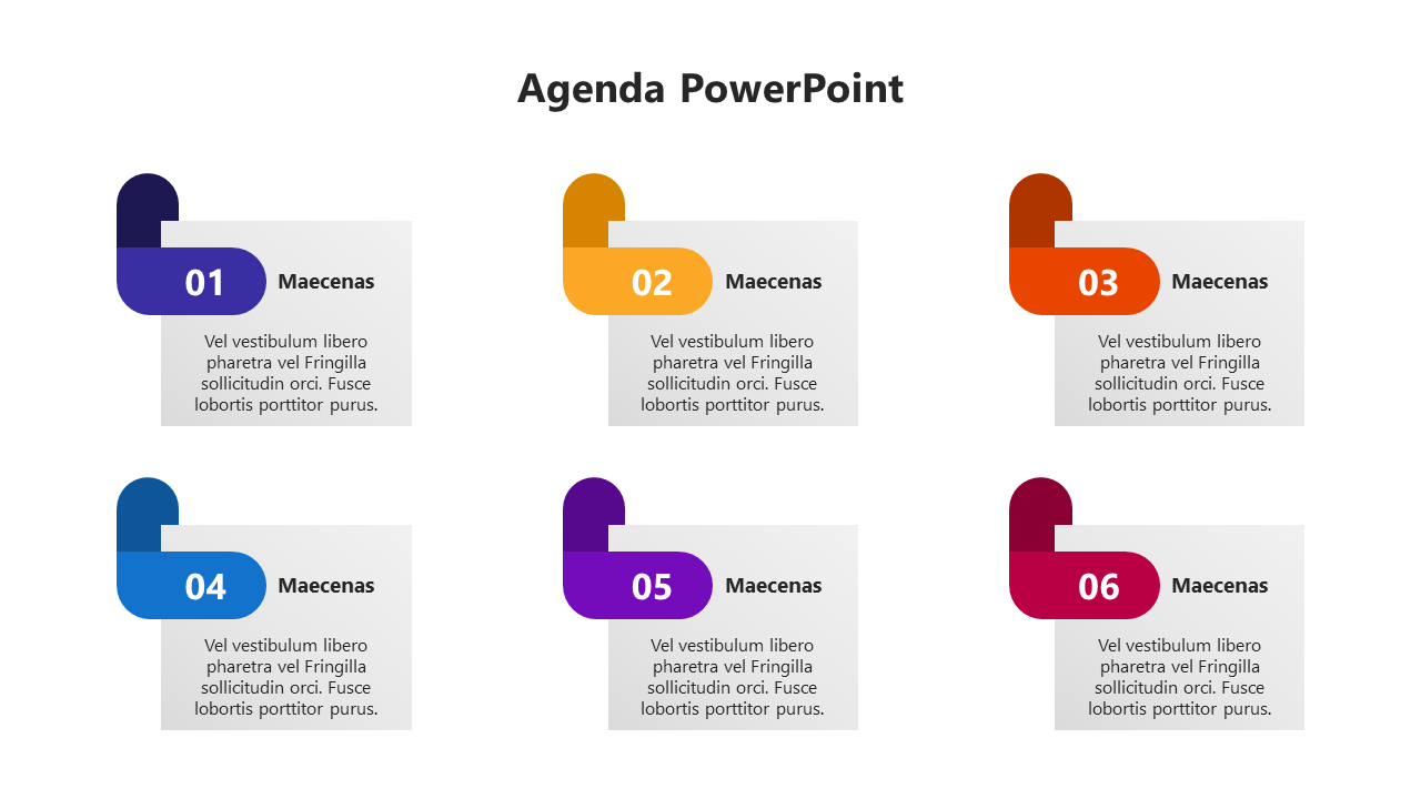 Majestic Agenda PowerPoint And Google Slides Template