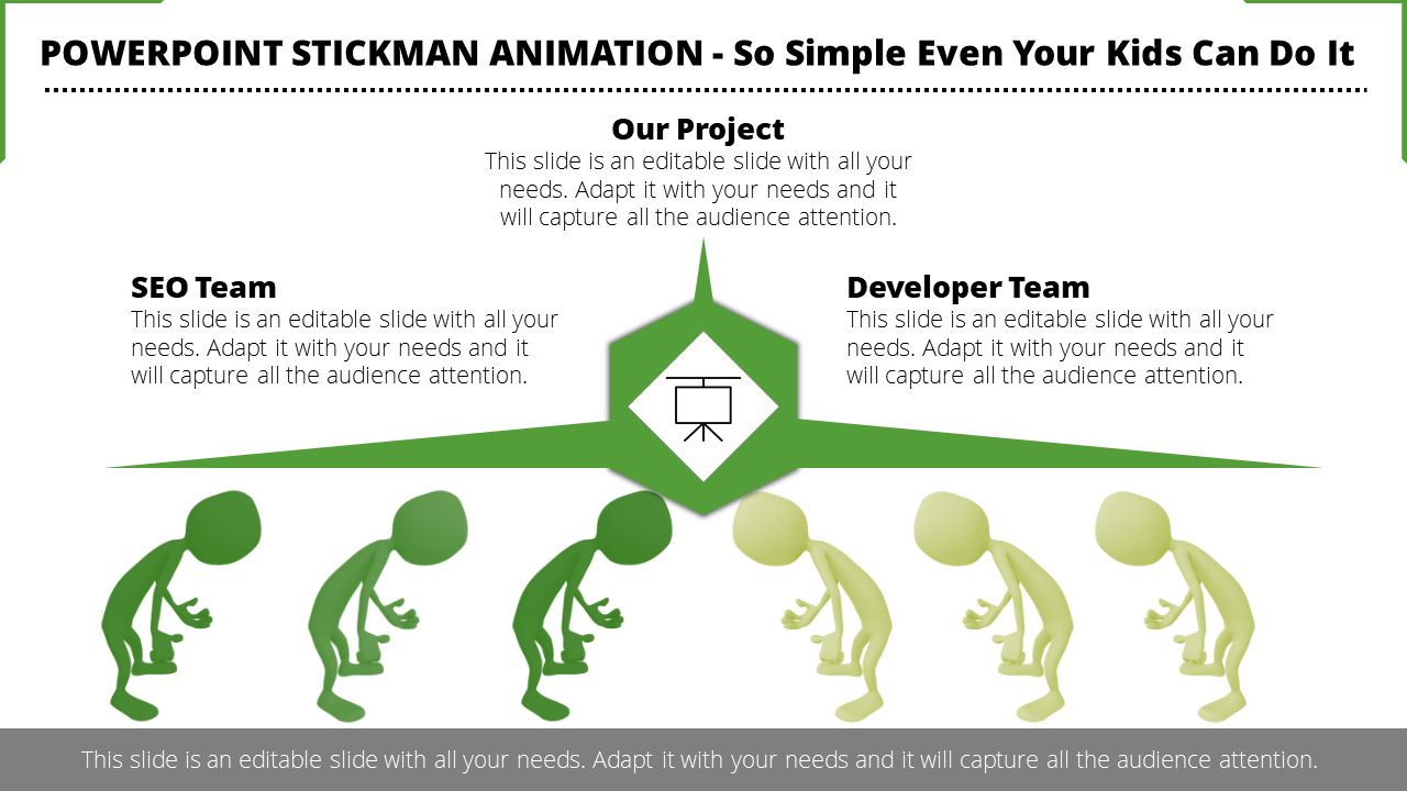 Explore PowerPoint Stickman Animation Slide Template