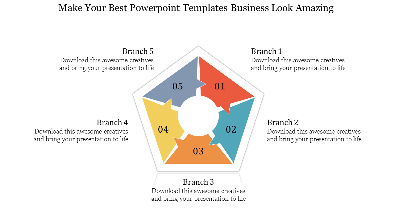 Best PowerPoint Templates Business With Branches