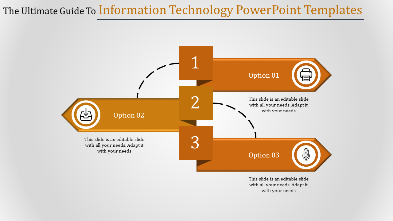 Information Technology PowerPoint Templates-3-Orange
