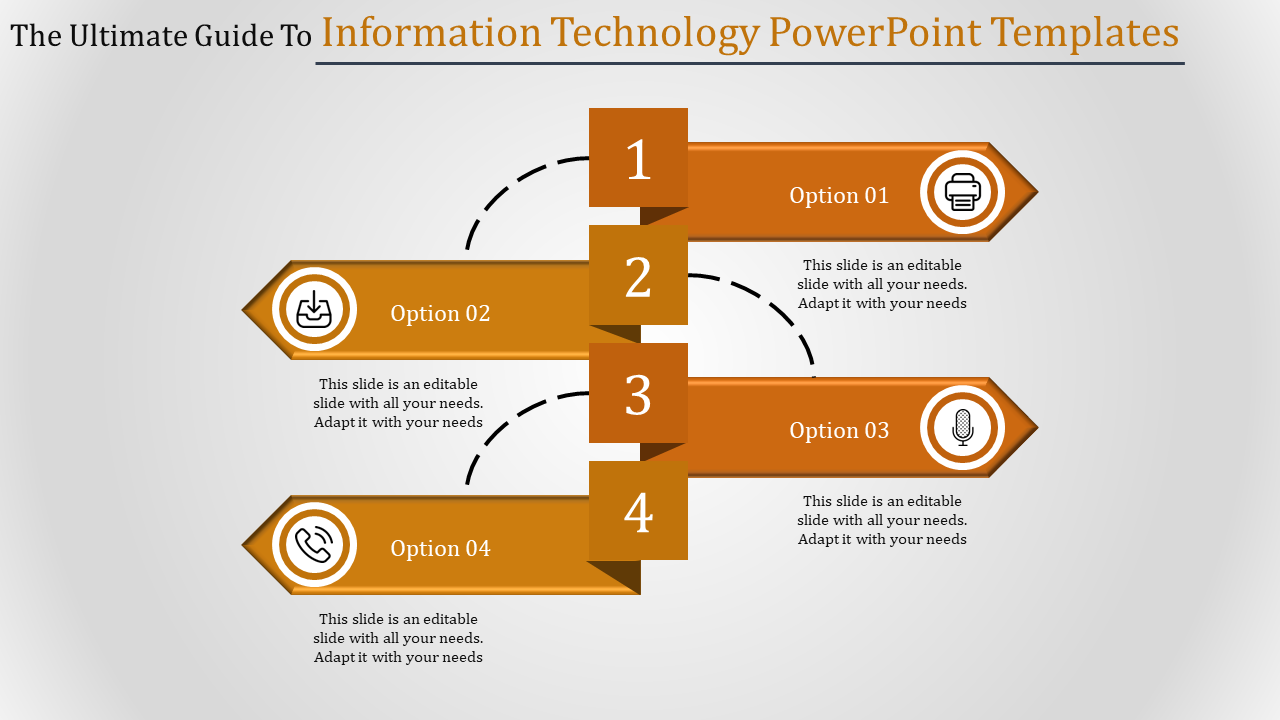 Information Technology PowerPoint Templates-4-Orange