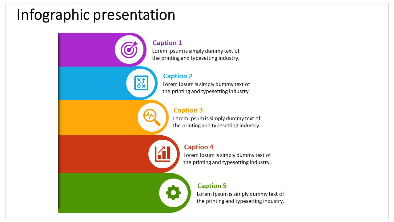 Five Staged Infographic Presentation