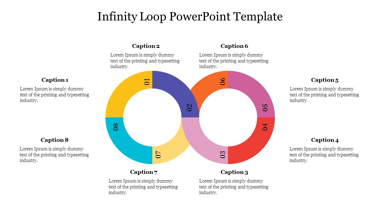 Attractive Infinity Loop PowerPoint Template Slide
