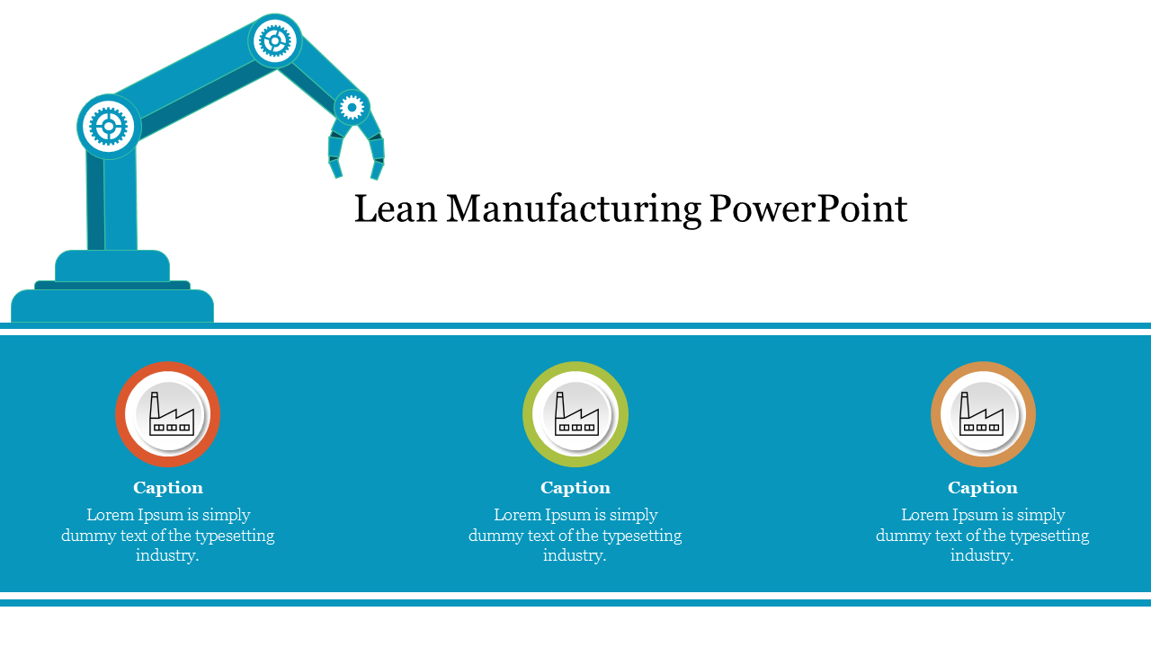 Editable Lean Manufacturing PowerPoint