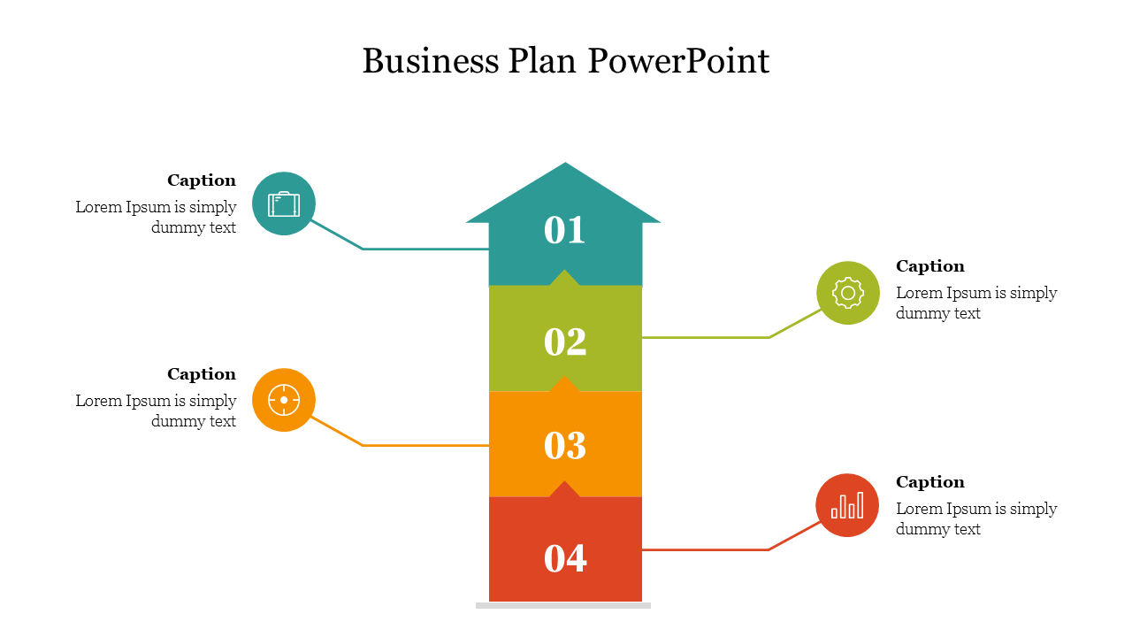 Arrow Design Business Plan PowerPoint