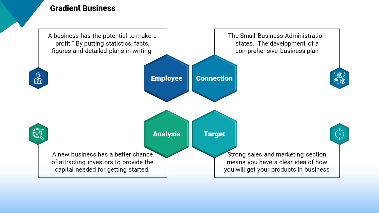 Free - Top Business Powerpoint Templates- Hexagonal Design