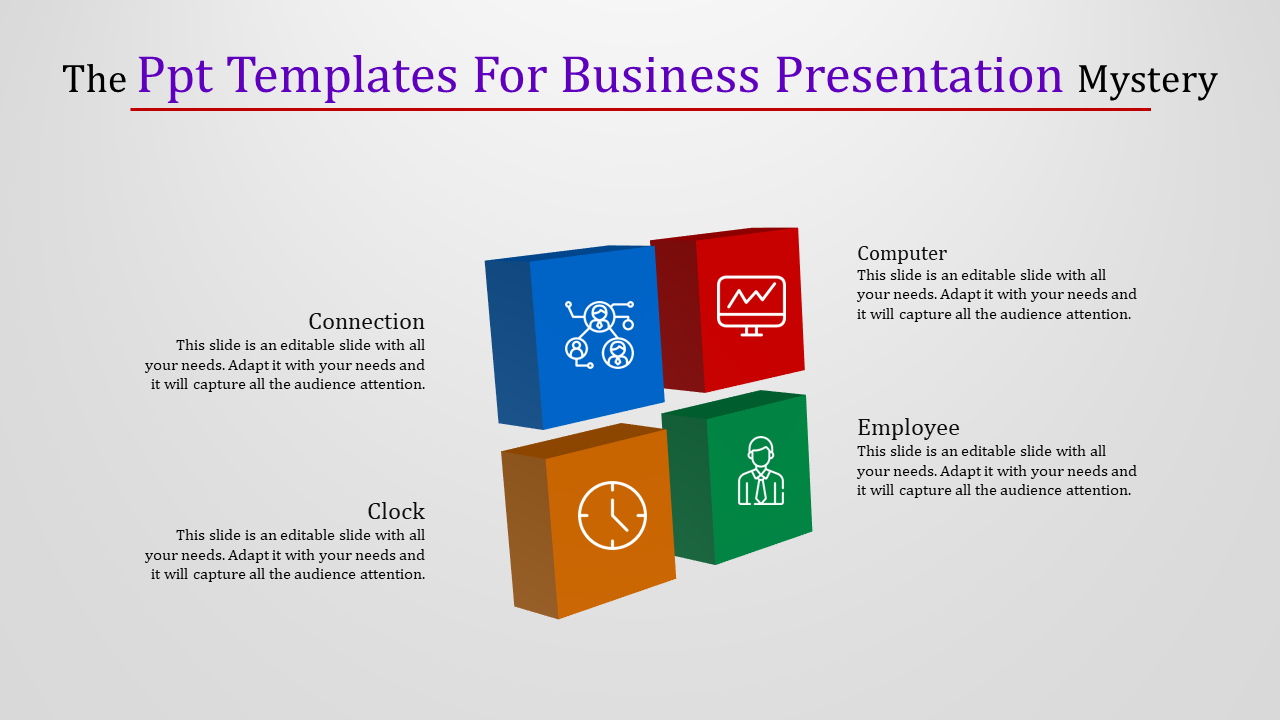Four Stages PPT Templates For Business Presentation	