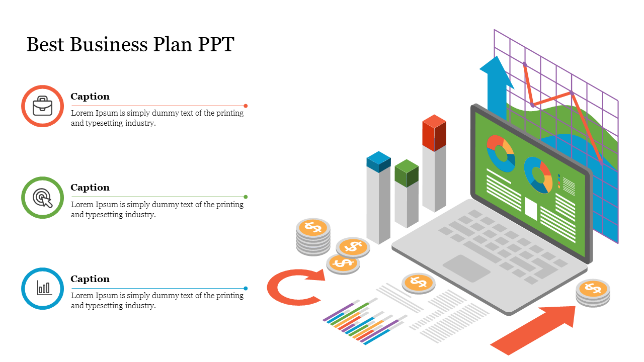 Best Business Plan PPT Template Slide