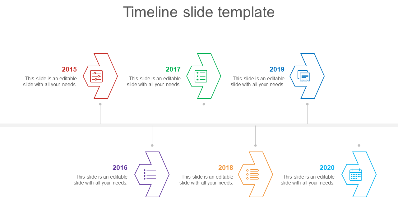 Neat Timeline Slide Template