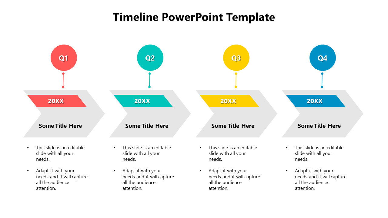 Chevron Model Timeline PowerPoint Slide For Presentation