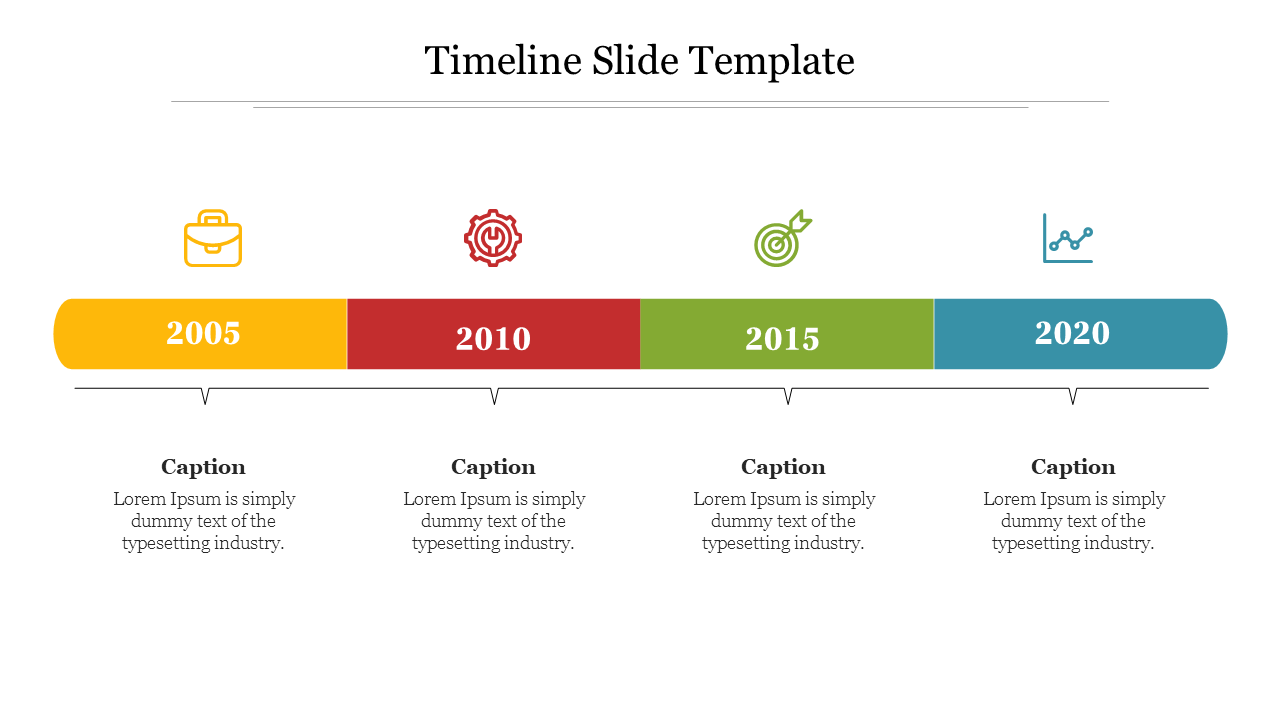 Editable Timeline Slide Template